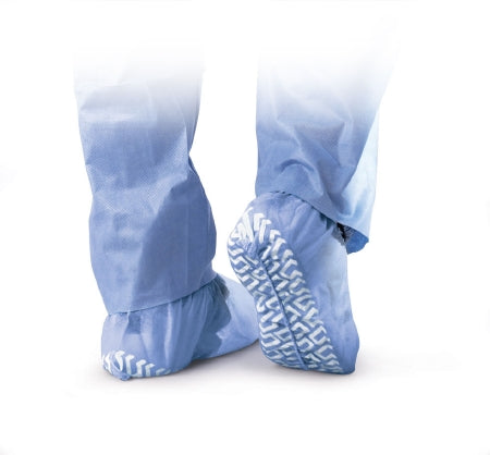Medline - Shoe Cover X-Large Ankle High Nonskid Sole Blue NonSterile - NON28759
