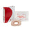 New Image FlexTend - Ostomy Barrier New Image Flextend Precut, Extended Wear Adhesive Tape 57 mm Flange Red Code System Hydrocolloid 1-1/2 Inch Opening - 14708