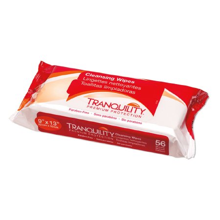 Principle Business Enterprises Tranquility Bath Wipe Soft Pack Aloe / Vitamin E / Chamomile Scented 56 Count - 3101