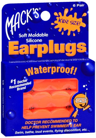 Macks - Ear Plugs Cordless Child Size Orange - 03373200010
