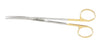 Miltex Miltex Carb-N-Sert Dissecting Scissors Metzenbaum 7 Inch Length OR Grade Stainless Steel (German) / Tungsten Carbide NonSterile Finger Ring Handle Curved Blade Blunt/Blunt - 5-182TC