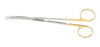 Miltex Carb-N-Sert - Dissecting Scissors Metzenbaum 7 Inch Length OR Grade German Stainless Steel / Tungsten Carbide NonSterile Finger Ring Handle Curved Blade Blunt Tip / Blunt Tip - 5-182A-TC