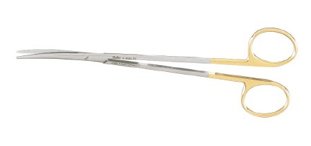 Miltex Carb-N-Sert - Dissecting Scissors Metzenbaum 7 Inch Length OR Grade German Stainless Steel / Tungsten Carbide NonSterile Finger Ring Handle Curved Blade Blunt Tip / Blunt Tip - 5-182A-TC