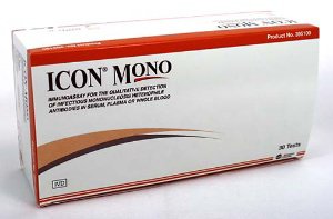 Hemocue Icon Mono Rapid Test Kit Infectious Disease Immunoassay Infectious Mononucleosis Whole Blood / Serum / Plasma Sample CLIA Waived for Whole Blood / CLIA Moderate Complexity for Serum and Plasma 30 Tests - 395100A