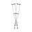 Red Dot - Underarm Crutches Aluminum Frame Adult 275 lbs. Weight Capacity Push Button Adjustment - G91-214-8