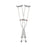 Red Dot - Underarm Crutches Aluminum Frame Child 200 lbs. Weight Capacity Push Button Adjustment - Medline - G92-214-8