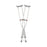 Red Dot - Underarm Crutches Aluminum Frame Child 200 lbs. Weight Capacity Push Button Adjustment - G92-214-8