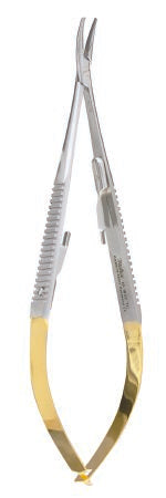 Miltex Needle Holder 5-1/2 Inch Smooth Jaws Spring Handle - 18-1832