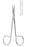 MeisterHand - Iris Scissors 4 Inch Length Surgical Grade Stainless Steel NonSterile Finger Ring Handle Curved Sharp Tip / Sharp Tip - MH5-302