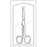 Econo - Operating Scissors 5-1/2 Inch Length Floor Grade Stainless Steel Sterile Finger Ring Handle Curved Sharp Tip / Sharp Tip - 96-2527