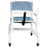 Patterson Medical Supply Dual Release Folding Walker Adjustable Height PVC Frame 300 lbs. Weight Capacity 26 to 29 Inch Height - 926937
