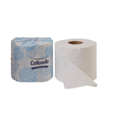 Kleenex Cottonelle Professional - Toilet Tissue White 2-Ply Standard Size Cored Roll 451 Sheets 4 X 4 Inch - Kimberly Clark - 17713