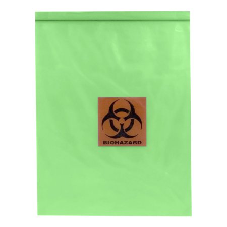 RD Plastics Company - Specimen Transport Bag 12 X 15 Inch Zip Closure Biohazard Symbol NonSterile - Q393