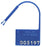 RD Plastics Company RD Plastics Padlock Seal Numbered Blue Plastic - R83