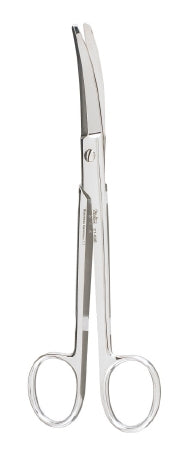 Miltex - Facelift Scissors 6-1/2 Inch Length OR Grade German Stainless Steel NonSterile Finger Ring Handle Curved Blade Blunt Tip / Blunt Tip - 21-605