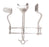 Miltex Abdominal Retractor Balfour Side Blade-2-3/4 Inch / Center Blade-3 X 1-3/4 Inch OR Grade - 11-424