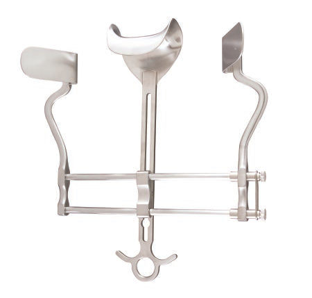 Miltex - Abdominal Retractor Side Blade-2-3/4 Inch / Center Blade-3 X 1-3/4 Inch OR Grade - 11-424