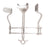 Miltex - Abdominal Retractor Side Blade-2-3/4 Inch / Center Blade-3 X 1-3/4 Inch OR Grade - 11-424