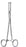 Miltex Miltex Grasping Forceps Colver 7-1/2 Inch OR Grade Stainless Steel (German) NonSterile Ratchet Lock Finger Ring Handle Curved - 22-558