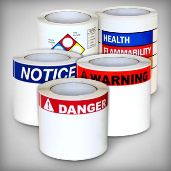 Barkley - Pre-Printed Label Advisory Label Paper Symbol 2 X 4 Inch - 8TP38