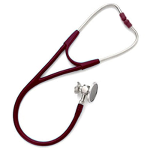 Welch Allyn Harvey DLX Stethoscope, Double Head, Student Burgundy, 28" (71 cm) - 5079-326S