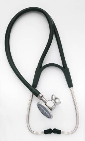 Harvey DLX - Cardiology Stethoscope Burgundy 1-Tube 17 Inch Tube Double-Sided Chestpiece - 5079-326