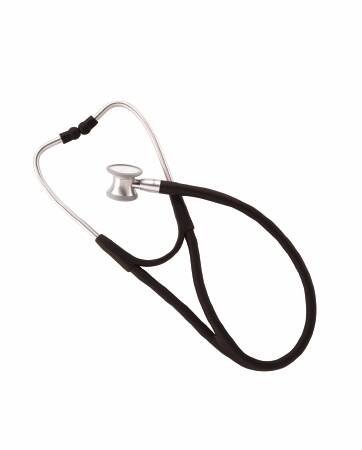 Welch Allyn Cardiology Stethoscope Harvey Elite Black 2-Tube 17 Inch Tube Double-Sided Chestpiece - 5079-122