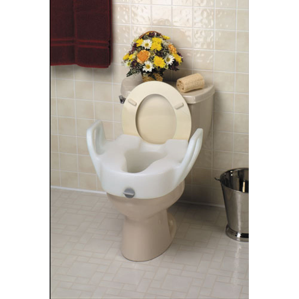 Raised Toilet Seat with Arms