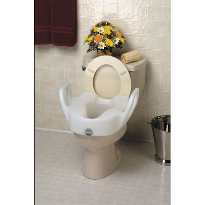 Raised Toilet Seat with Arms
