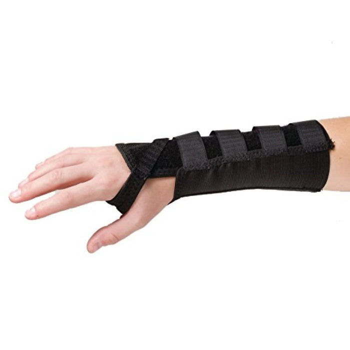 Rolyan AlignRite - Wrist Support without Wrist Strap Cotton / Rubber Right Hand Black Medium - 081604230