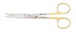 Miltex Miltex Carb-N-Sert Operating Scissors 5-1/2 Inch Length Surgical Grade Stainless Steel / Tungsten Carbide NonSterile Finger Ring Handle Curved Blade Sharp/Sharp - 5-36TC