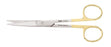 Miltex Carb-N-Sert - Operating Scissors 5-1/2 Inch Length Surgical Grade Stainless Steel / Tungsten Carbide NonSterile Finger Ring Handle Curved Blade Sharp Tip / Sharp Tip - 5-36TC