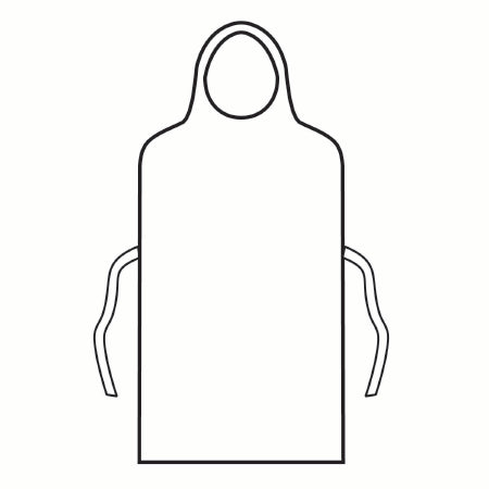 O&M Halyard Inc General Purpose Apron Bib Style - 69350