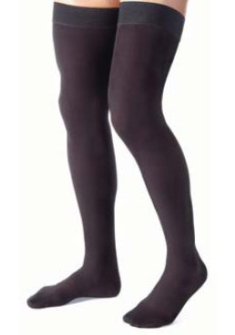 BSN Medical JOBST for Men Compression Stockings Thigh High X-Large Black Closed Toe - 115411