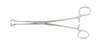 Miltex Miltex Tissue Forceps Babcock 8-1/4 Inch OR Grade Stainless Steel (German) NonSterile Ratchet Lock Finger Ring Handle Straight 10 mm Wide Fenestrated Triangular Jaws - 16-46