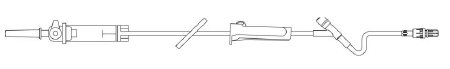 Baxter Administration Set Duo-Vent 10 Drops / Ml Drip Rate 103 Inch Tubing 1 Port - ACT5435