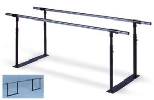 Hausmann Industries Hausmann Parallel Bars 9 X 25 X 28-41 Inch Stainless Steel / Black - 1318