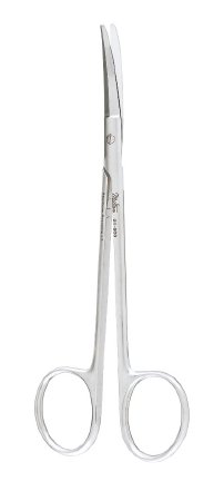 Miltex - Operating Scissors Fomon 5 Inch Length OR Grade German Stainless Steel NonSterile Finger Ring Handle Slightly Curved Blade Blunt Tip / Blunt Tip - 21-600
