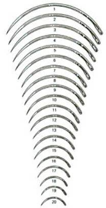 Miltex Integra Miltex Suture Needle 3/8 Circle Taper Point Needle Regular Surgeon's Type Size 8 Needle - S140A-8