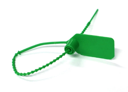 Healthmark Industries Pull-Tight Loks Tamper Evident Seal Numbered Green Plastic 9 Inch - 9393 GN