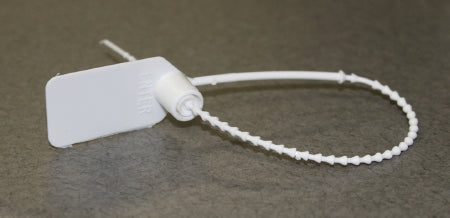 Pull-Tight Loks - Tamper Evident Seal Numbered White Plastic 9 Inch - 9393 WT