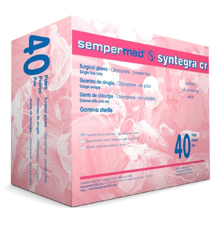 Sempermed USA Sempermed Syntegra CR Surgical Glove Size 7 Sterile Polyisoprene Standard Cuff Length Fully Textured Ivory Not Chemo Approved - SCR700