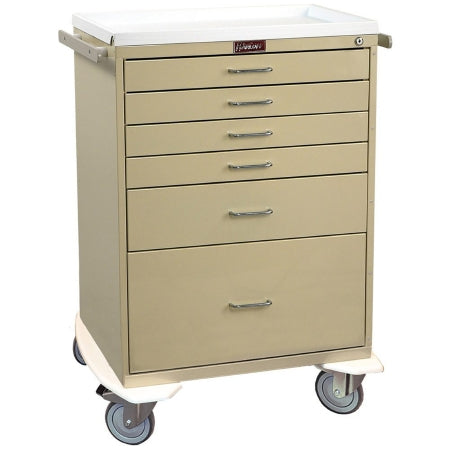 Classic Line - Treatment Cart Steel 41.5 X 22 X 32 Inch Navy Blue Four - 3 Inch, One -6 Inch, One - 12 Inch: 23 X 17 Inch - 6450
