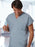 Fashion Seal Uniforms Scrub Shirt Large Teal 2 Pockets Short Sleeves Unisex - 6769-L