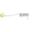 Gripper Plus - Huber Infusion Set 22 Gauge 3/5 Inch 8 Inch Tubing Split Septum Y-Site - 21-2860-24