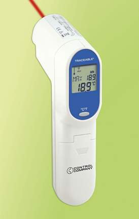 Fisher Scientific Fisher Scientific Traceable Non-Contact Infrared Thermometer Fahrenheit / Celsius -76° to +932°F (-60° to +500°C) Infrared Sensor Handheld Battery Operated - 666438