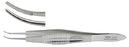 Miltex - Suture Forceps Harms 4-1/8 Inch Length OR Grade German Stainless Steel NonSterile NonLocking Thumb Handle Curved Serrated Tip - 18-947