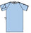 Lew Jan Textile - Patient Exam Gown X-Large Blue Reusable - V64-4342IB