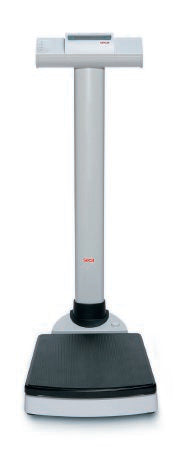 Seca Seca 703 Plaform Scale w Height Rod Digital Display 660 lbs. / 300 kg White AC Adapter / Battery Operated - 7031321997