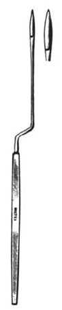 Miltex - Ear Knife Sexton German Stainless Steel 7 Inch Length Flat Handle NonSterile Reusable - 19-502